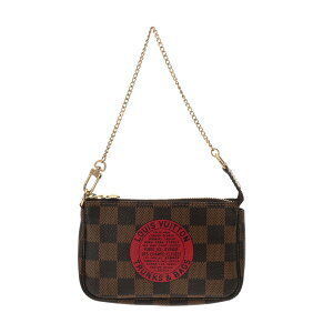 Louis Vuitton Damier Pochette Accessoires Brown Canvas Accessory Pouch